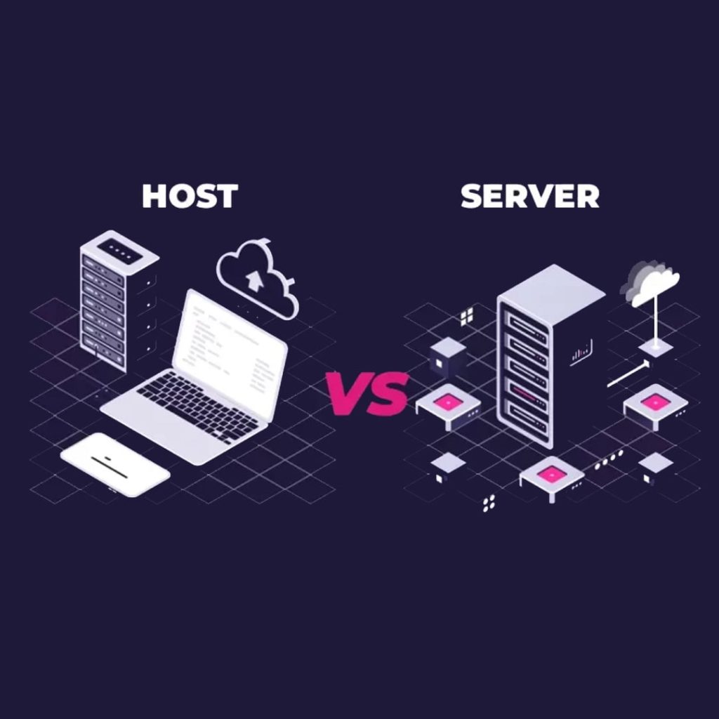 The differences between host and server with a comparison table